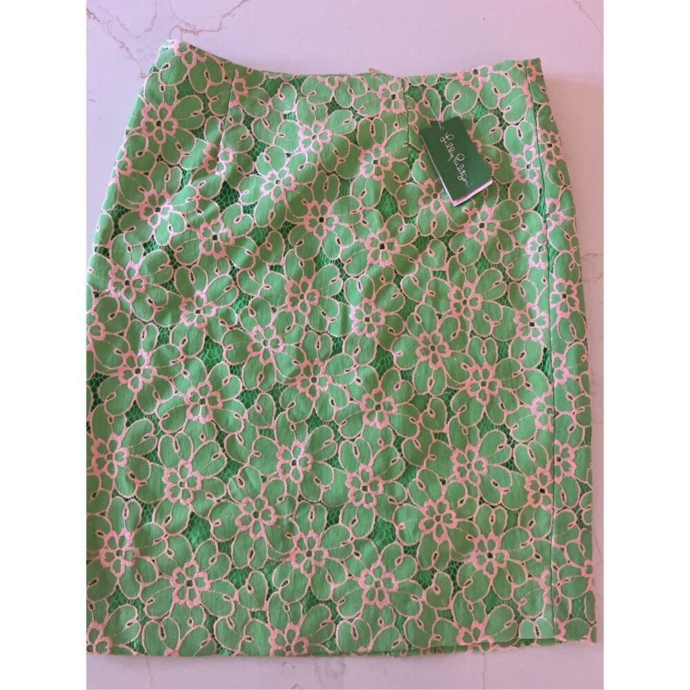 NEW Lilly Pulitzer Hyacinth Lace Skirt Sz 14 Crochet